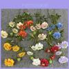 Sweet Scabious Artificial Flower Vase Arrangement For Wedding Decor And Indoor Use