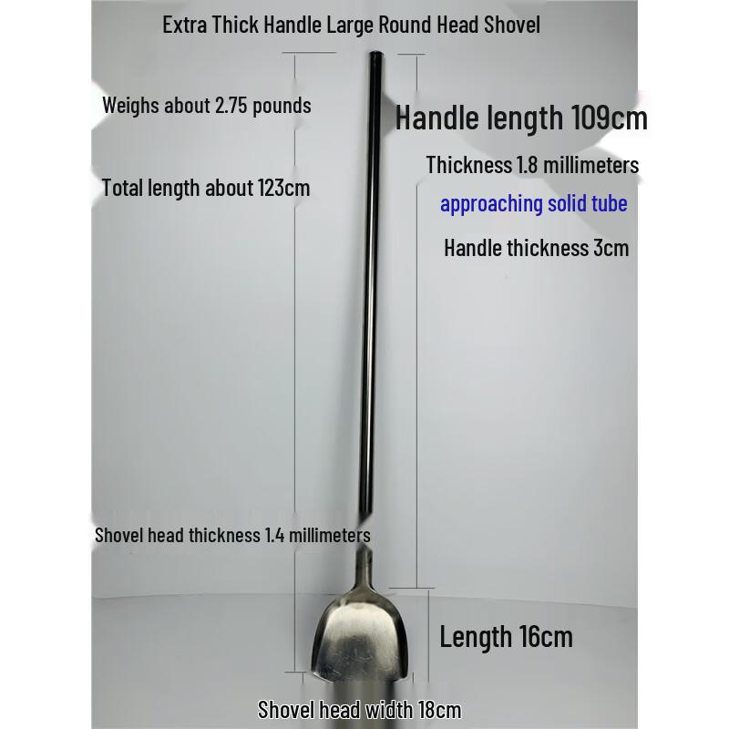

Heavy Duty Long Handle Stainless Steel Wok Spatula
