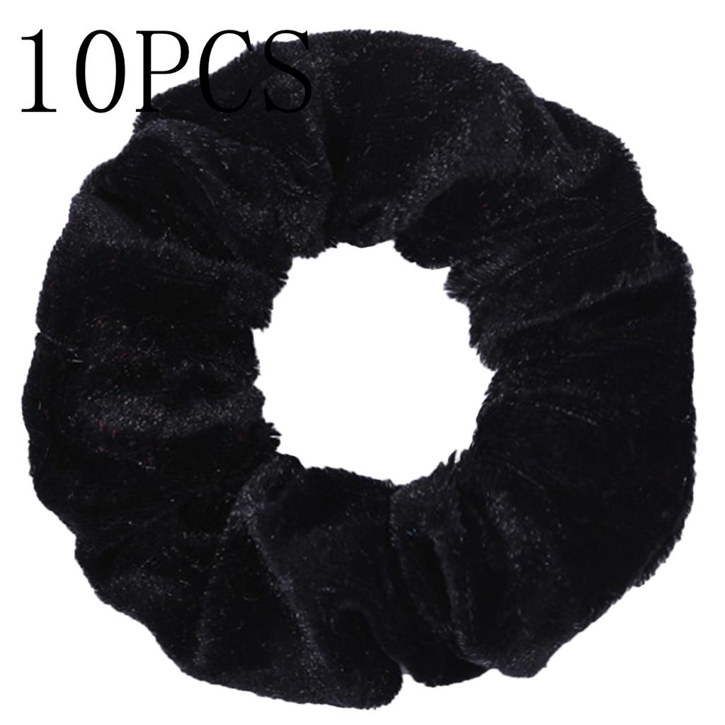 10pc Women Hair Scrunchies Velvet Solid Color Band for Girls Ponytail Holder Rubber Bands Ties Accessories Headbands Gumki