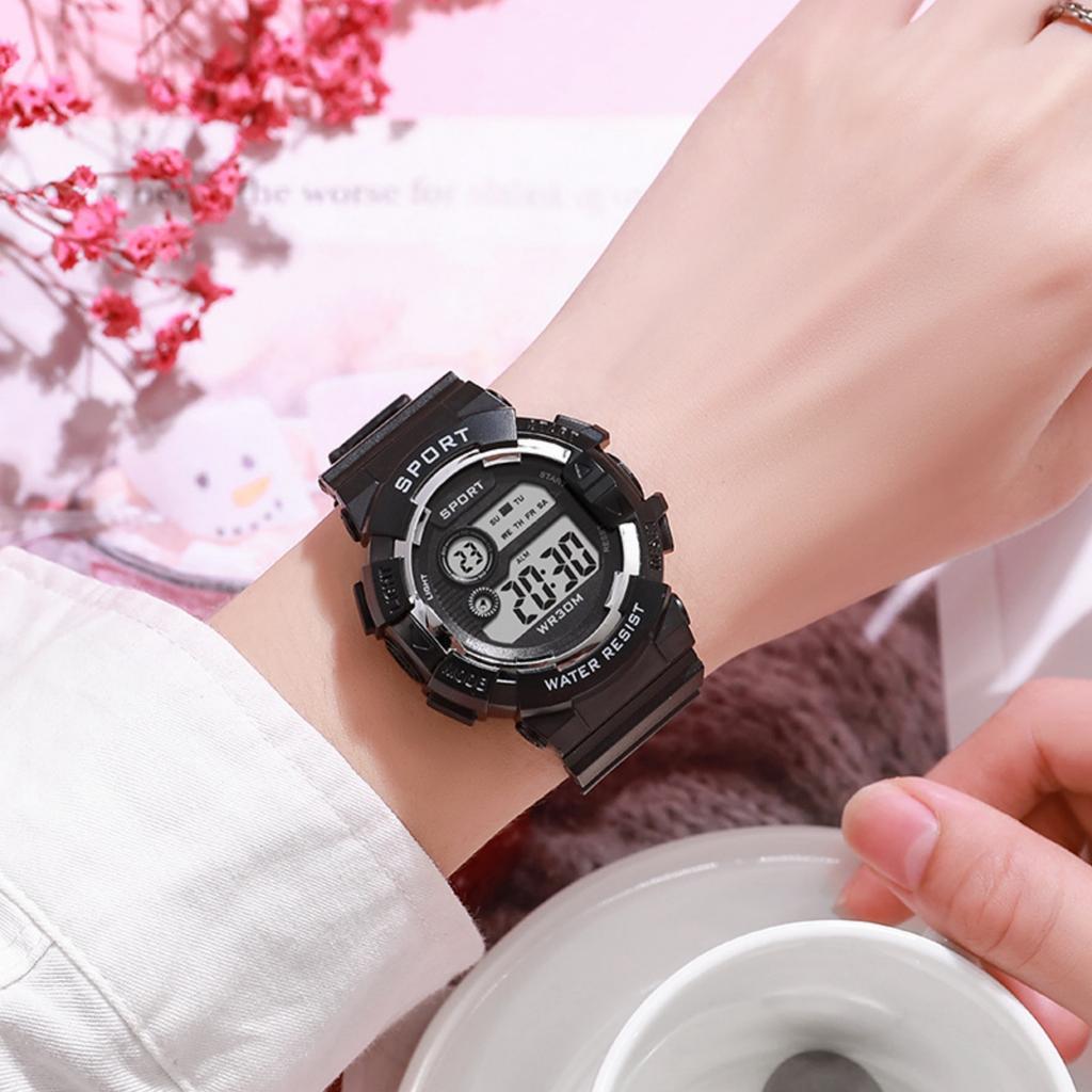 Men's Digital Watch Sports Electronic Watch With Luminous Display, Running Timer, Alarm Clock, Resistant Fitness Watch For Outdoor Activities