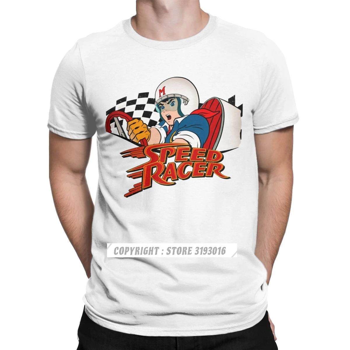 

Speed Racer Meteoro Men s Tshirts Cool Christmas Crew Neck T Shirt Cotton Camisas Hombre Harajuku Aesthetic Printed Tshirt Me... S разноцветный