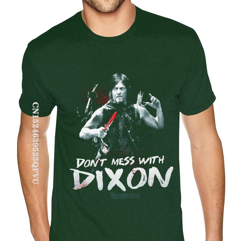 Walking Dead Daryl Dixon Printed Mens Tshirt Plus Size Men's Personalized Photo T Shirts Camisa Streetwear