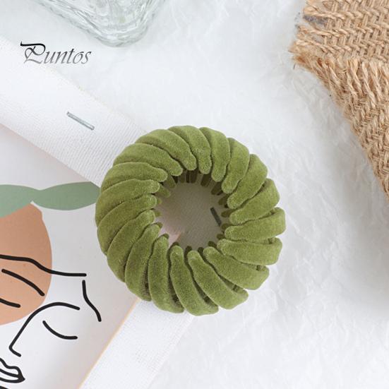 4Pcs Retractable Ponytail Hairpin Bird Nest Shape Hair Clip Women Ponytail Holder Hair Bun Maker Hair Accessories