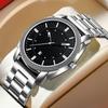 Men Watch Stainless Steel Business Style Waterproof Leisure Quartz Wristwatch