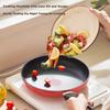 Joyoung Non-Stick Frying Pan, Home Use, Oil-Gathering Steak Pan, Fire Red Temperature Control, Breakfast Pan, Universal Stove, 26cm