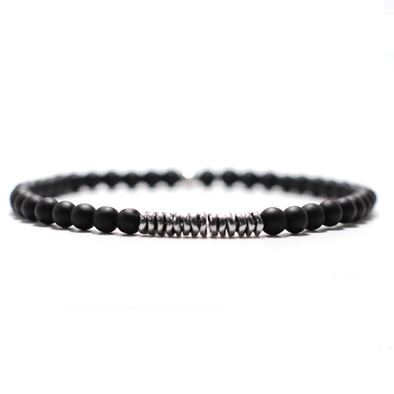 

Simple Style Mens Bracelet 4mm Small Beads Blue Howlite Stone Braclet Bohemian Leisure Accessories Tiny Braslet Gifts For Him