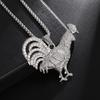 European and American Popular Hip Hop Accessories Environmentally Friendly Diamond Studded Animal Zodiac Pendant Necklace