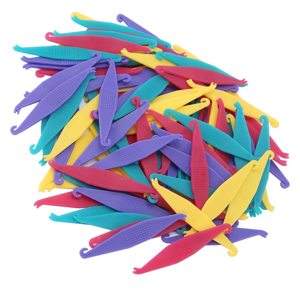 100pcs Dental Rubber Bands Placers Orthodontic Placers Tool for Braces Bands MultiColor
