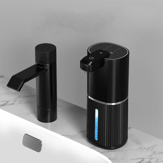 Touchless Automatic Soap Dispenser USB Rechargeable IPX5 Waterproof 4-Level Adjustable Dispensing 380ml Capacity Soap Dispenser