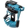 Tanax Motorcycle Anti-Theft Helmet Wire Lock, Coil Type, Sax Blue, 3-Digit Dial Lock, 1,000mm, MF-4761