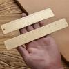 15cm/18cm Brass Ruler Bookmark - Portable Retro Office & Student Stationery