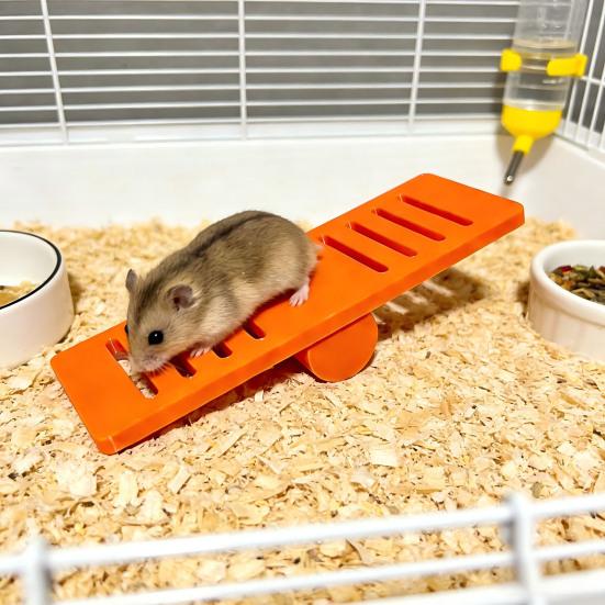 Hamster Seesaw Toy Cage Decoration Boredom Relief Small Animals Chinchilla Gerbil Rat Mouse Seesaw Exercise Toy Pet Supplies