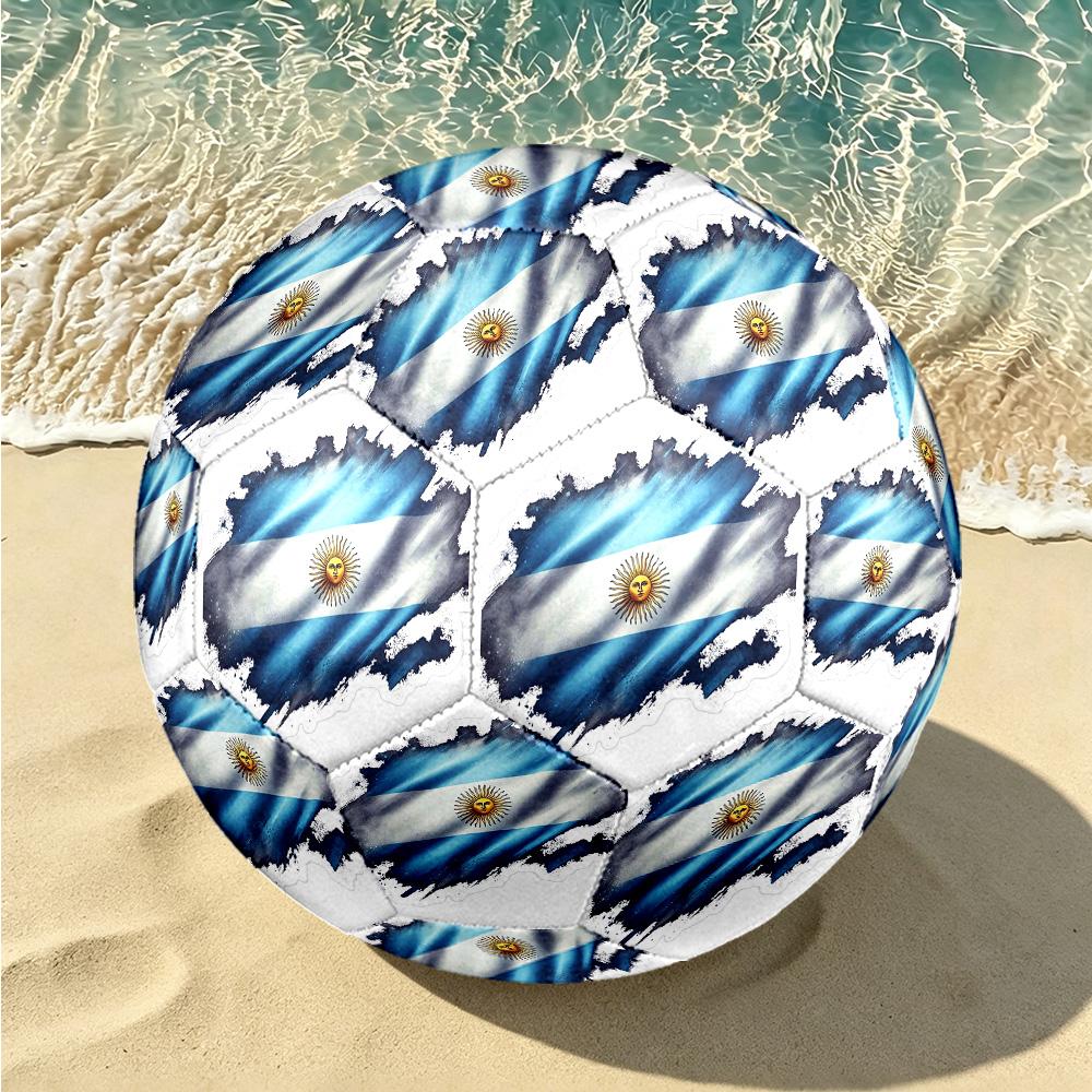 1 pallone da calcio Argentina Celebration Taglia 5, Adatto per partite di allenamento/allenamenti per tornei, Leggero e resistente gt70720