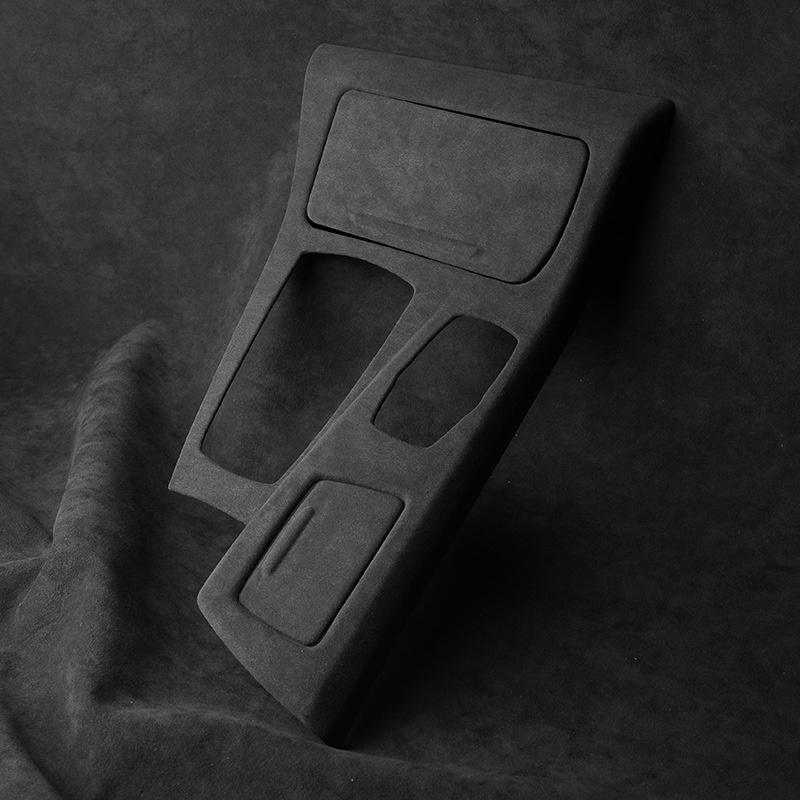 For BMW 5 series F10 F07 F11 2011 2012 2013 2014 2015 2016 2017, Super Suede Car Central Control Gear Shift Panel Trim Cover