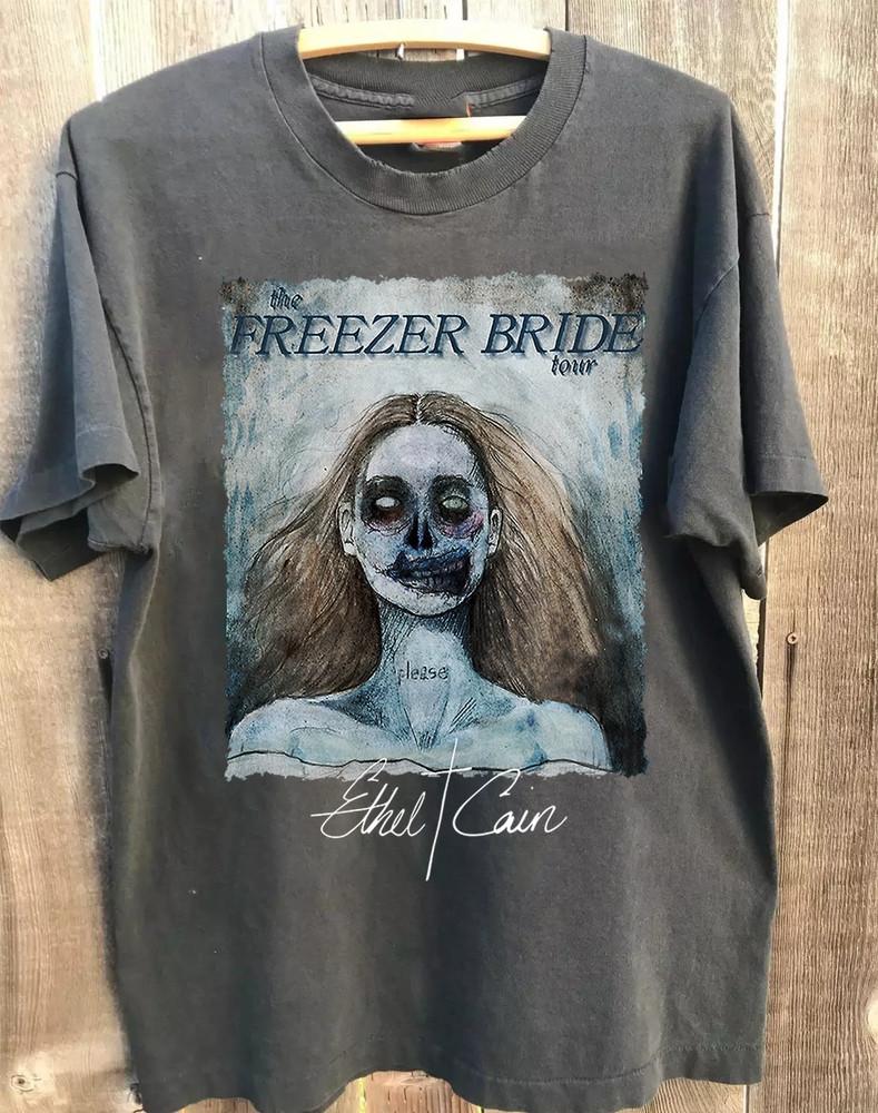 

The Freezer Bride Tour Ethel Cain Black T-Shirt Tops Tee Cotton Unisex 2XL