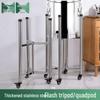 Stainless Steel Soup Pot Stand with Universal Wheels