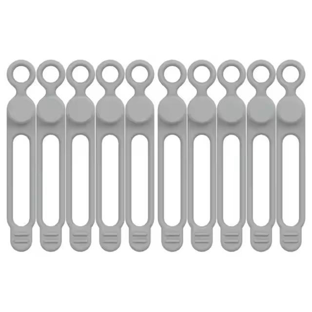 Silicone Cable Ties Set Elastic Reusable Cord Organizer Multi-function Wire Clip Bandage Cable Wire Storage Harness Strap