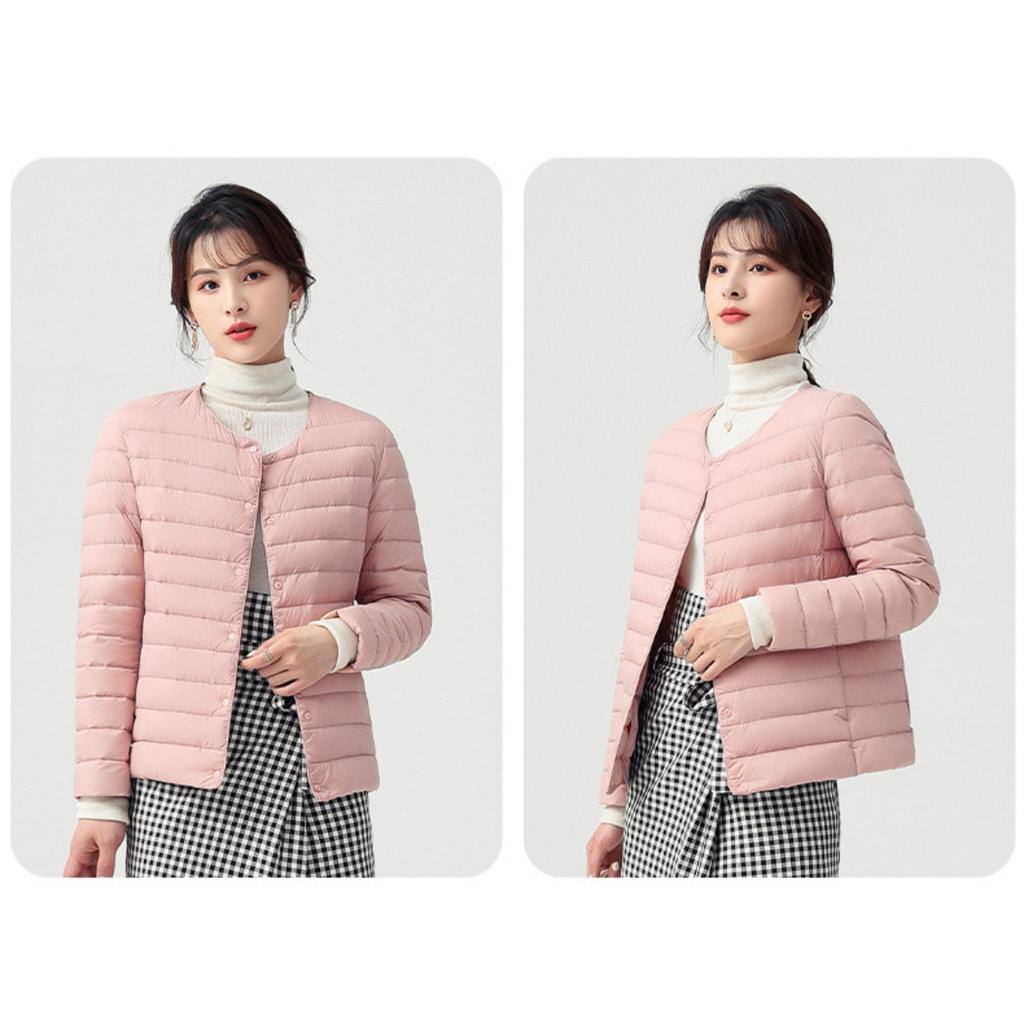 Lightweight Down Cotton Jacket, Women's Autumn and Winter Down Jacket, Lightweight and Thin Inner Lining, Fashionable and Warm