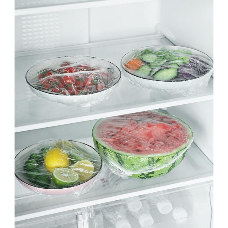 Saran Wrap Disposable Food Cover Food Grade Fruit Vegetable Storage Bag Elastic Plastic Bag Kitchen Fresh Keeping Bag