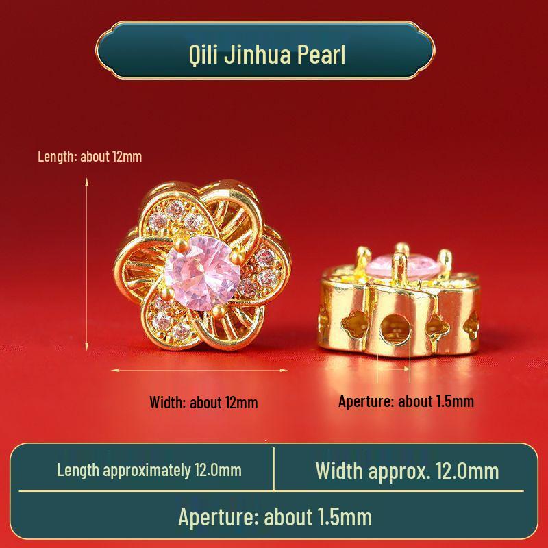 Vintage Brass Filigree Pearl Spacer Beads for Handmade DIY Bracelets