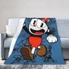 Comfort Cuphead And Mugman Cup Mug Blanket Merch Home Decorative  Blanket Throw Soft Coral Fleece Plush For Bedroom