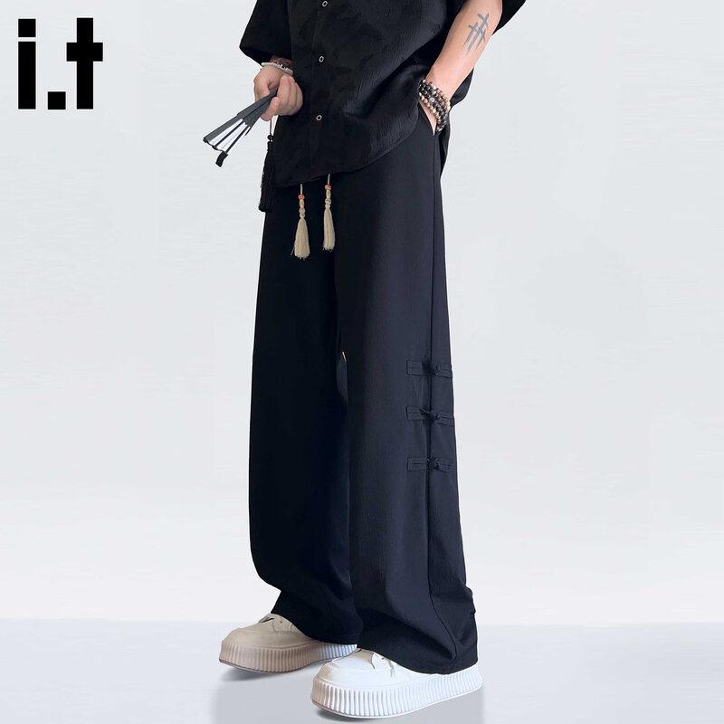 CHOCOOLATEit Men s New Chinese Style Straight Leg Casual Trousers XL
