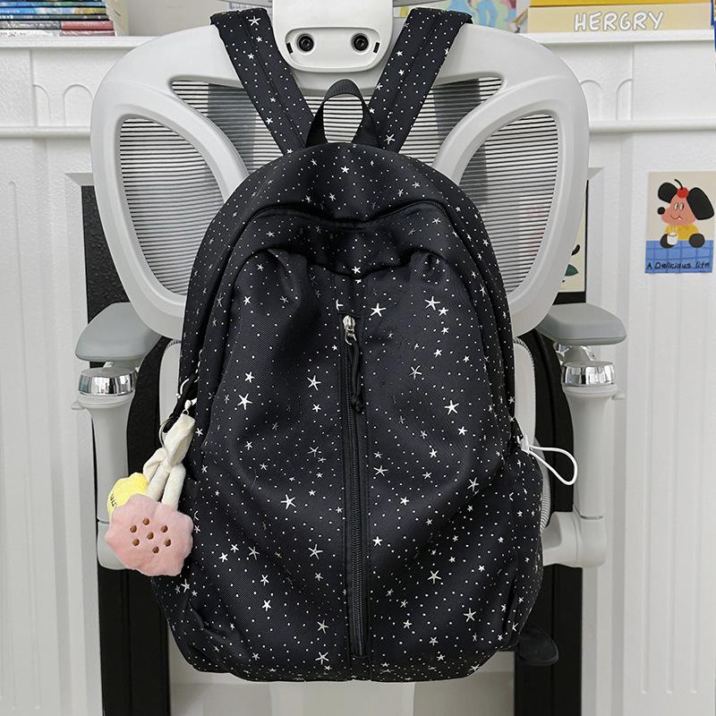 Schoolbag Spring New Schoolbag Female Korean Ins Sweet Stars Girl Heart Travel Backpack High Value Mori Backpack