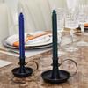2Pcs Antique Iron Candle Holders with Handle For Fireplaces Decorations Wedding Parties Centerpieces Taper Candlestick