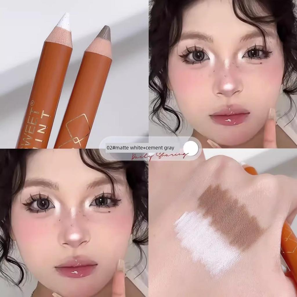 Double-Headed Highlight Repair Integrated Pen Face Dual-Use Contour Stick Plate Waterproof People Pen Nose Shadow Brightening Novice