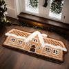 Gingerbread Christmas Door Mat Plush Decorative Rug Ultra Soft Winter Indoor Gingerbread Rug Outdoor Christmas Welcome Mat