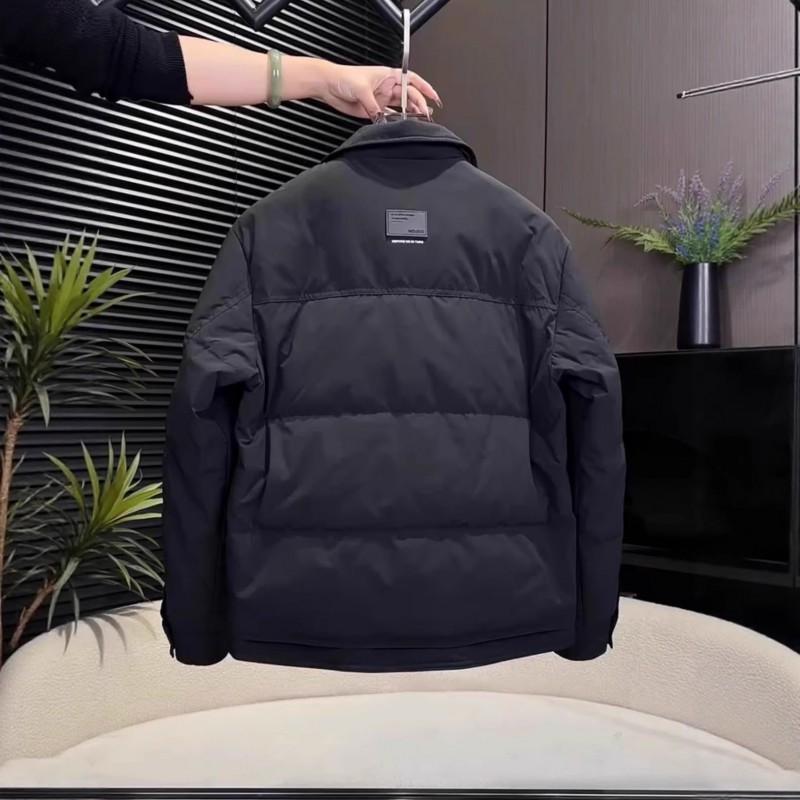 Mens Light Mature Style Collared Down Jacket TrendyMale Thin Warm Winter Coat