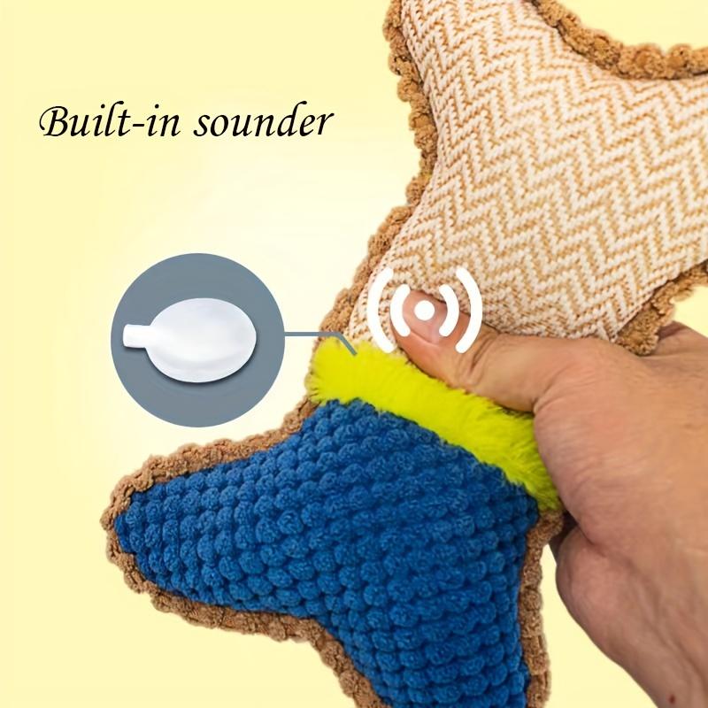 Interactiv și distractiv - 2 bucăți jucării scârțâitoare pentru câini de pluș pentru slefuirea dinților și ameliorarea plictiselii