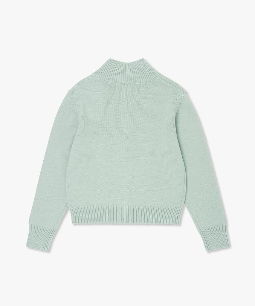 Plack Woman High-Neck Zip-Up Knit_4 Colors