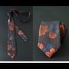 Red Blue Green Business Neckties Flower Feather Groom Cravat New Wedding Men Tie  Wedding Party