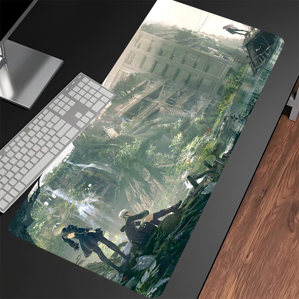 Nier Automata 2b Gaming Mouse Pad Xxl 90x40cm Hd Print NonSlip Rubber Desk Mat For Pc Keyboard Gamer