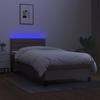 Maison Exclusive - Sommier à lattes de lit avec matelas LED Taupe 100x200 cm Tissu