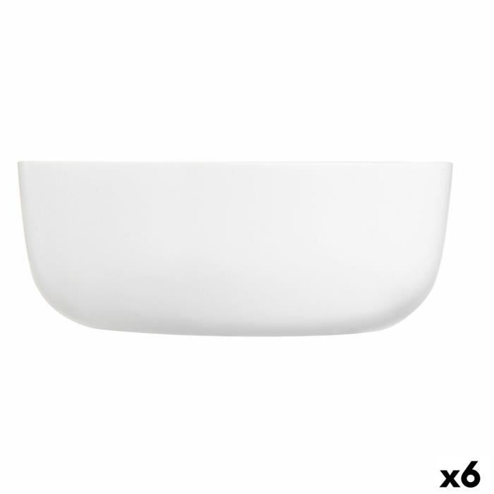 Bol - Luminarc - Diwali - Verre - 17,8 cm - 6 Unités - Blanc
