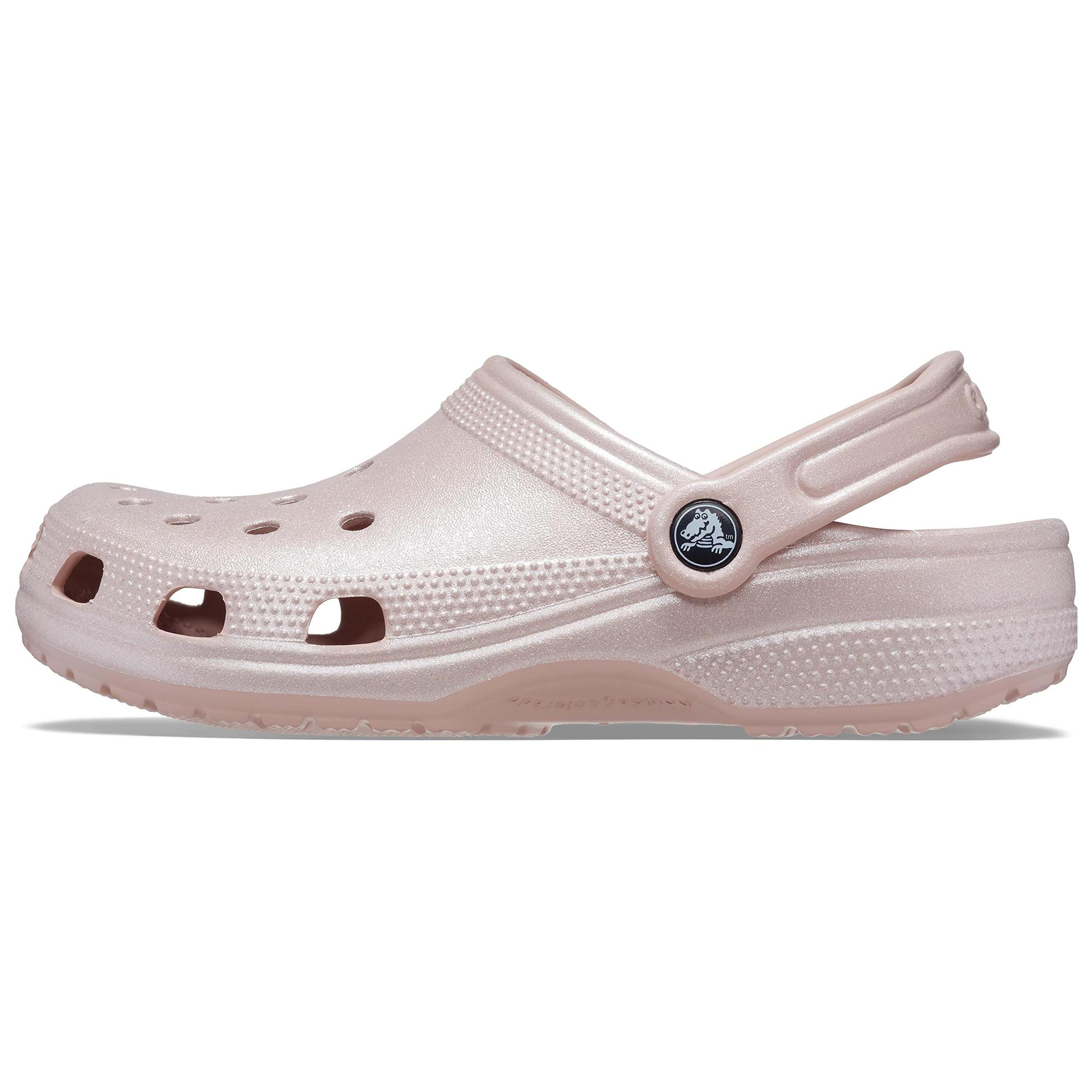 Crocs Classic Shimmer Clogs  Pink  Unisex 2085866TY EU 36-37