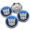 4Pcs Car Transformers Emblem Hub Center Cover Wheel Sticker for Ford Mustang Mercedes Benz Volkswagen golf BMW audi Tesla FIAT