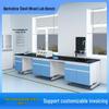 Steel-Wood Laboratory Workbench with Central Ventilation System