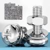 Metric Screw Nut Bolt Washer Set Fasteners Assortment Kit with Organizer Case M3/M4/M5/M6 Hardware Set for Home Repair Furniture