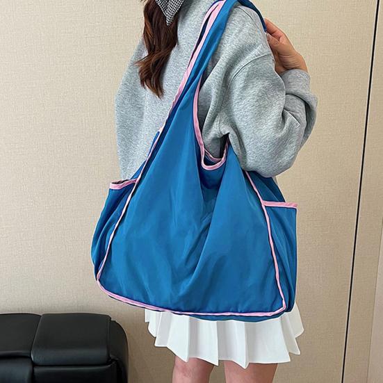 Shopping Bag High-Density Nylon Fabric Lightweight Waterproof Foldable Large Capacity Shopping Tote Travel Shopping Bag