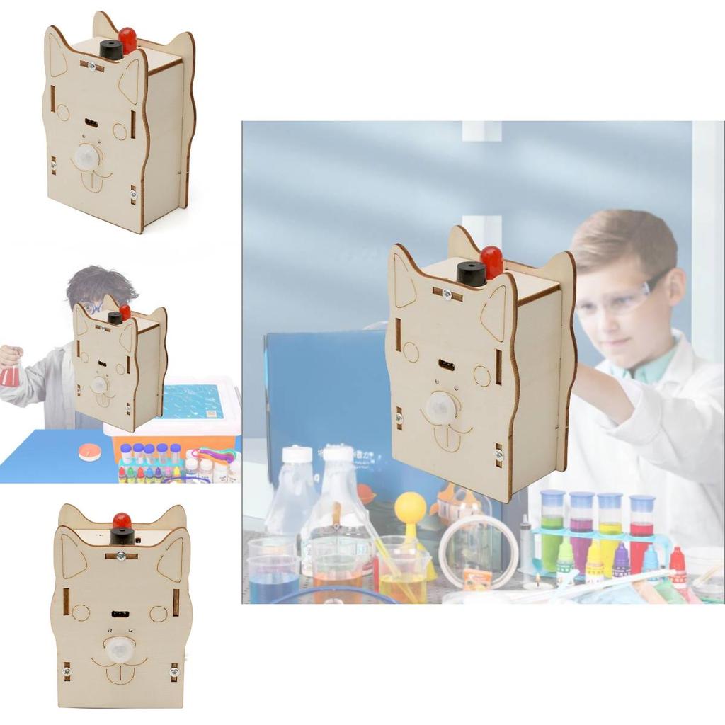 Wooden Stem Science Experiment Kit Human Body Detection Sensor Diy Educational Toy