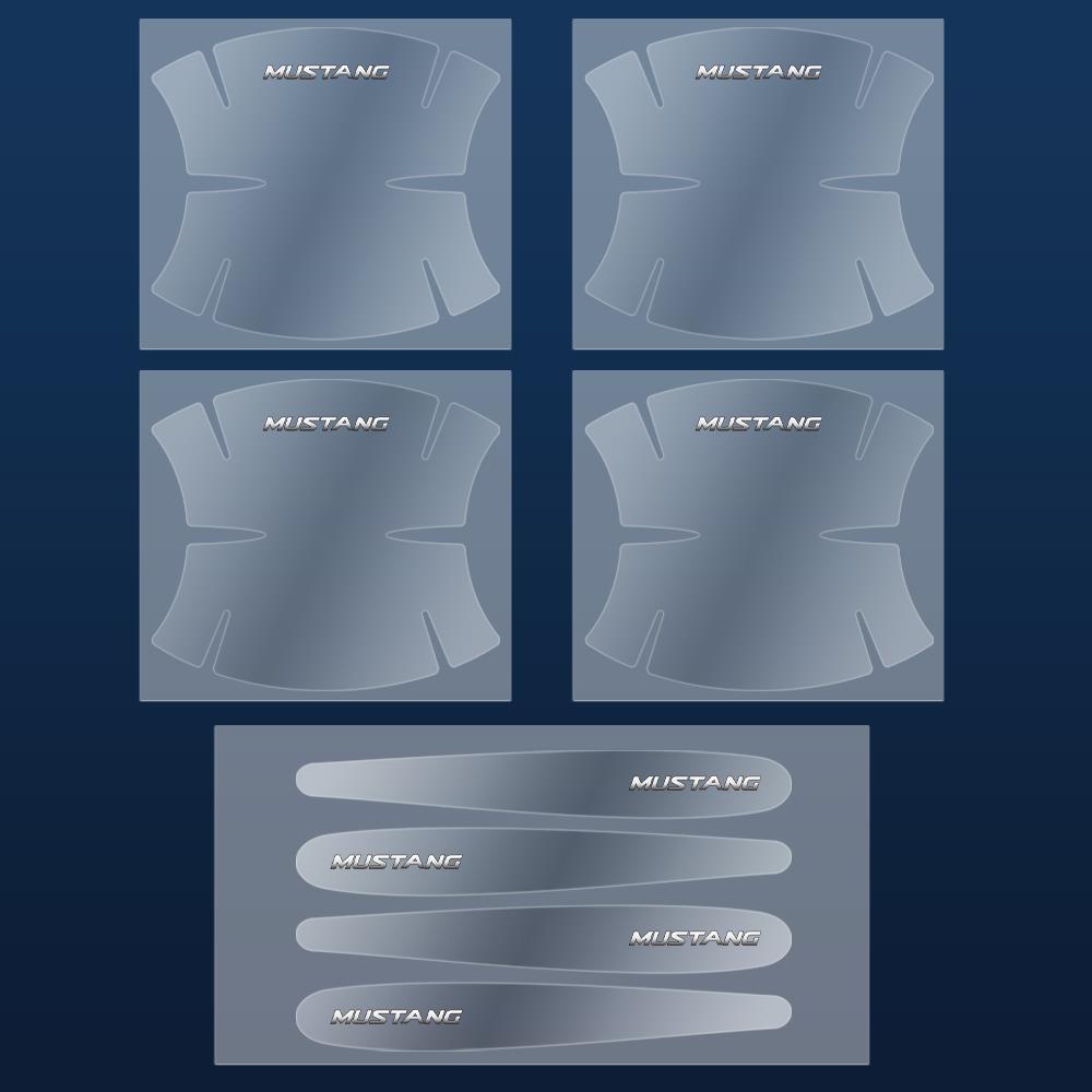 CMOC6 8PCS Car Door Handle Transparent Anti Scratches Protector Film Stickers For Ford Fiesta Mondeo Fusion Escape Edge Kuga Ecosport