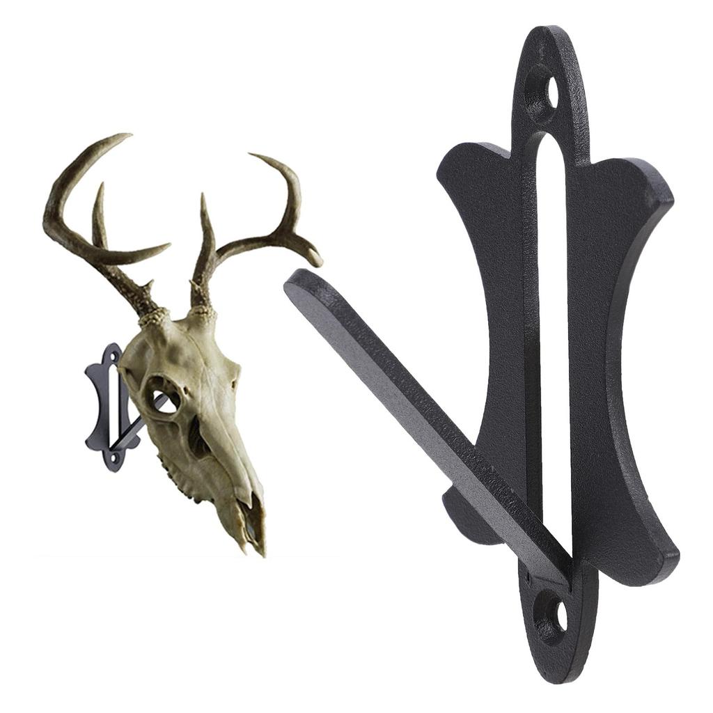 Wytrzymały Wieszak na Czaszkę Stal Węglowa Malowana Proszkowo Uchwyt do Montażu Czaszki Jelenia do Domu