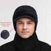 Comfortable Thick Warm Winter Thermal Hat Windproof Elasticity Elderly Beanie Earflaps Ear Protection Cap Dad Grandpa