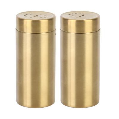 2 piezas Hogar Cocina Acero Inoxidable Especia Condimento Sazonador Tarro Botella para Sal Azúcar
