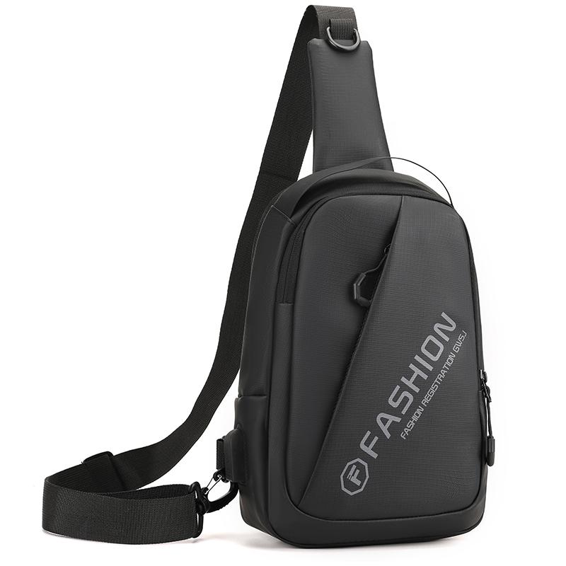 Multifunctional Men's Chest Bag Large Capacity Sports Crossbody Bag Shoulder Bag