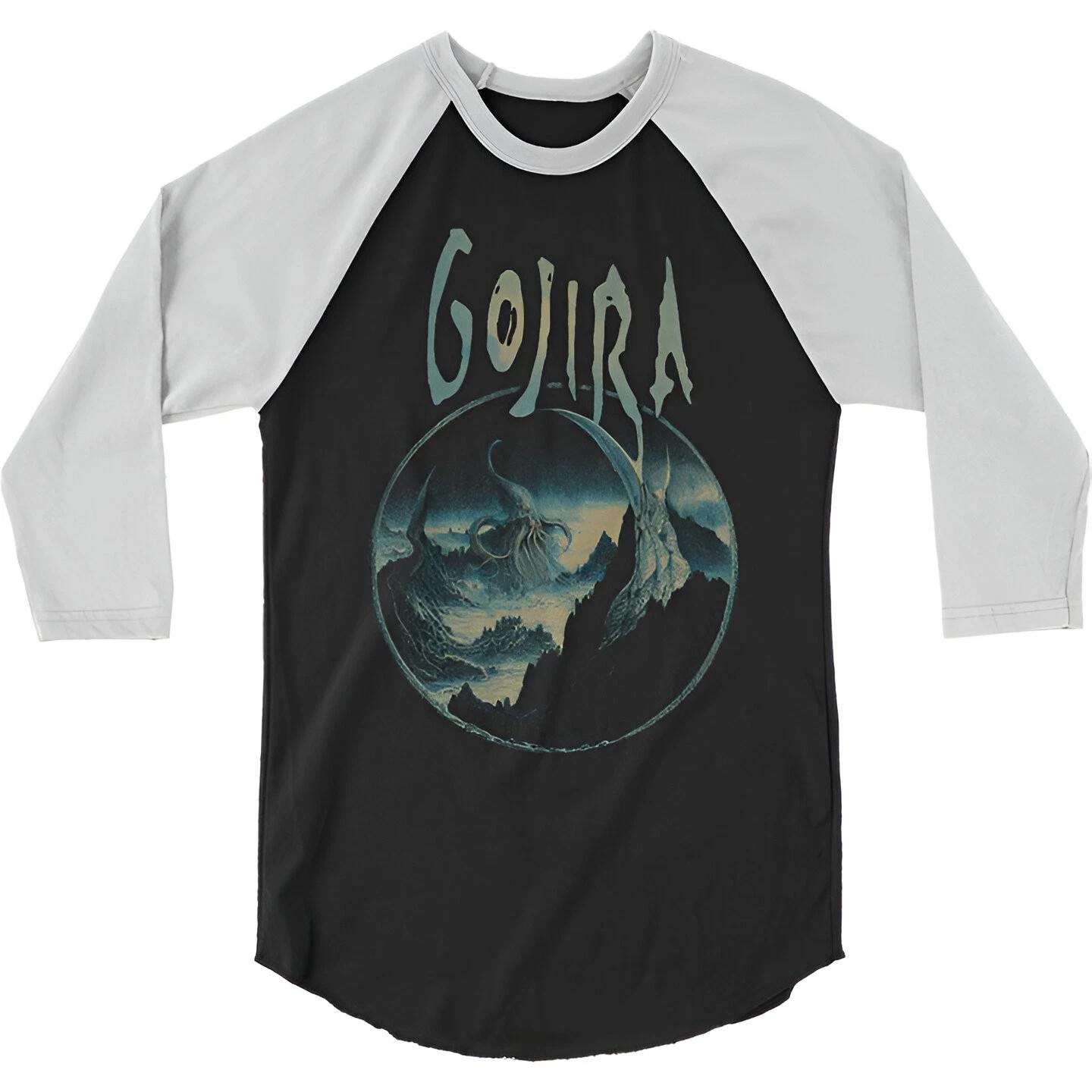 Gojira Sea Creature Raglan T-Shirt S-2XL NEW XS