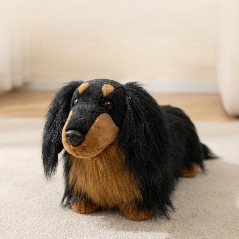 Dachshund Soft Plush Toys Plushies Animal Doll Cute Simulated Dog Throw Pillow Sofa Bed Lumbar Cushion Suitable For Home Decor